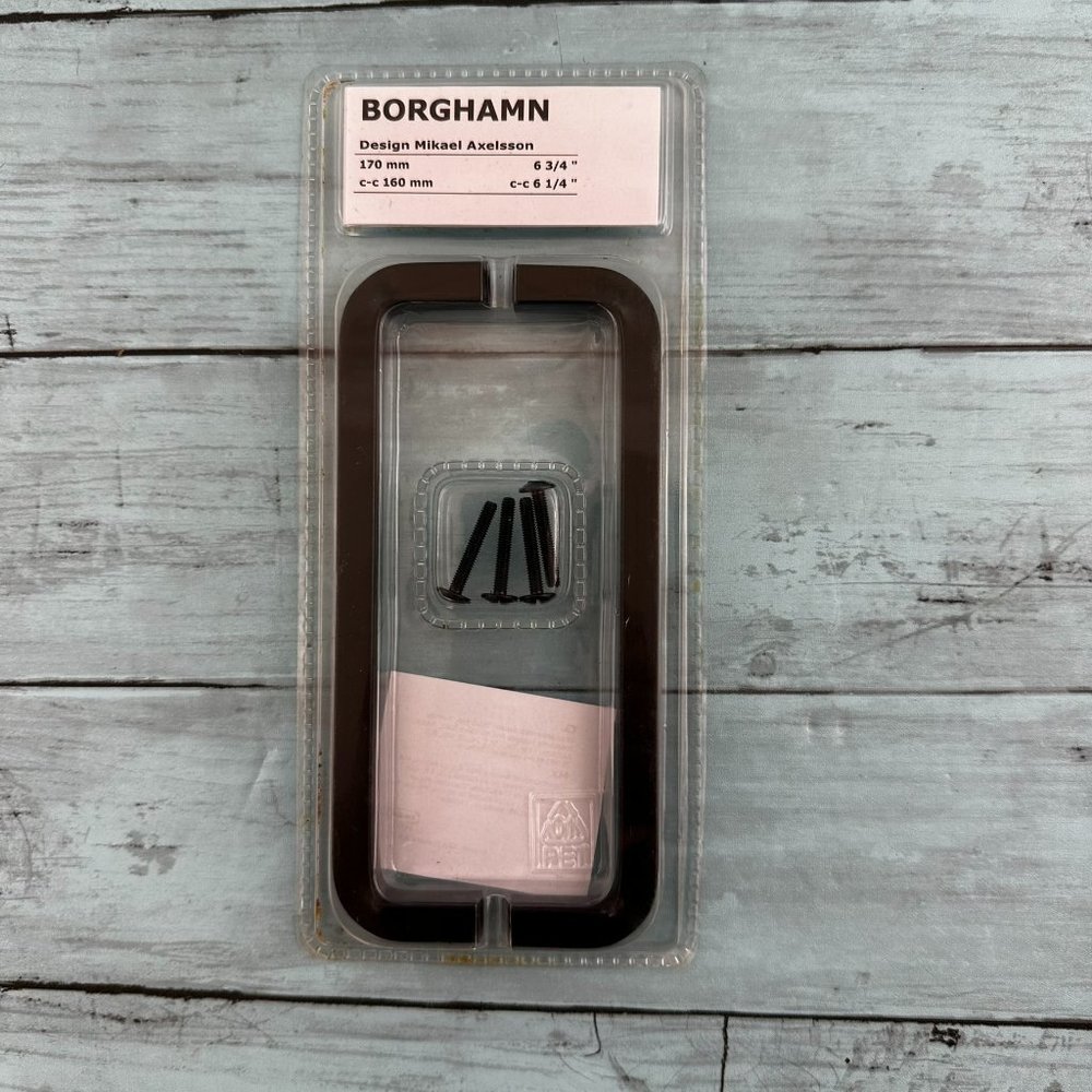 IKEA Borghamn Black Handle Pull Black Set of Two